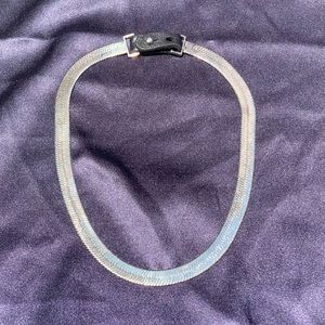 Silver Herringbone Necklace/ Bracelet